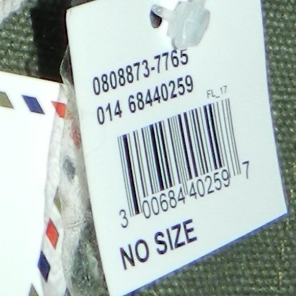 Aeropostale 18" Logo Canvas Backpack Olive Green Orange Leather NEW/NWT - Picture 11 of 15